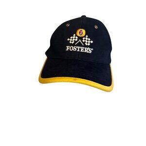 Fosters Racing Cap With Yellow Trim
